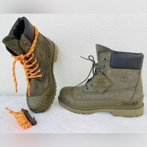 New! Limited Edition Leather BEE LINE X TIMBERLAND 6” BOOT in Olive - Size W9/M7